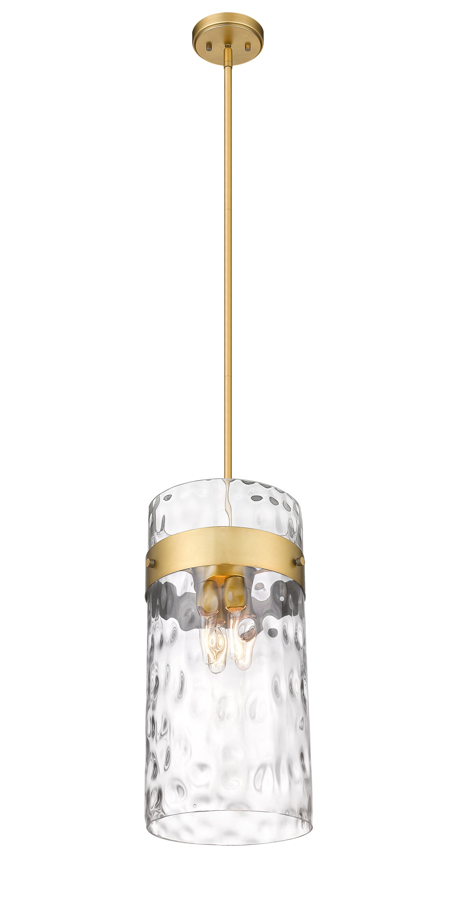 3035P12-RB - Fontaine 4 Light 13" Pendant - Rubbed Brass