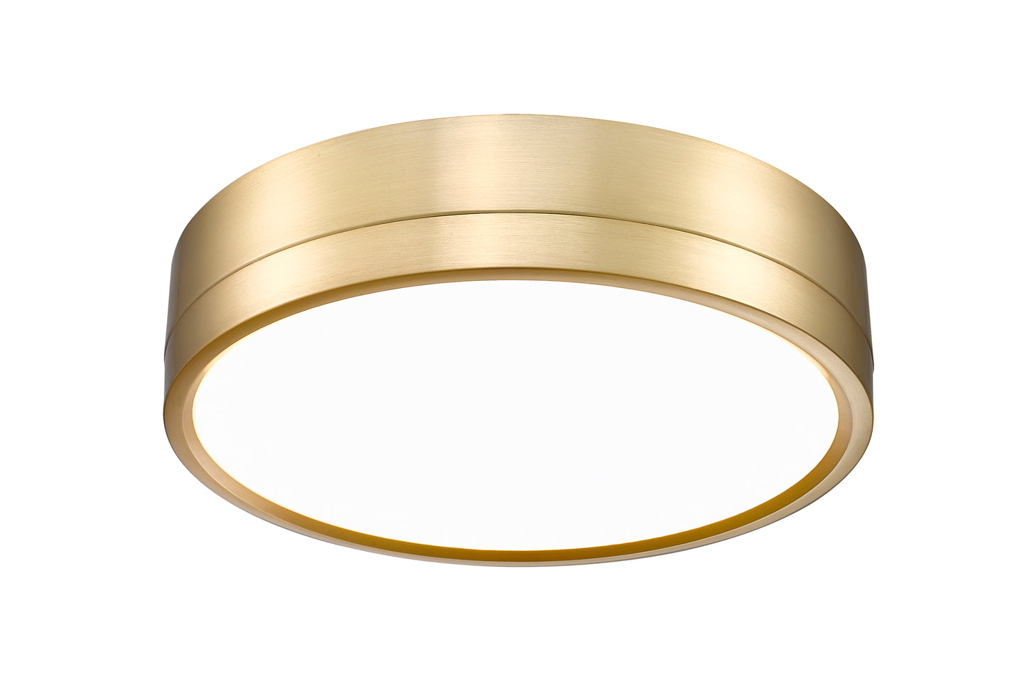 1006F12-MGLD-LED - Algar 1 Light Flush 12" Mount - Modern Gold