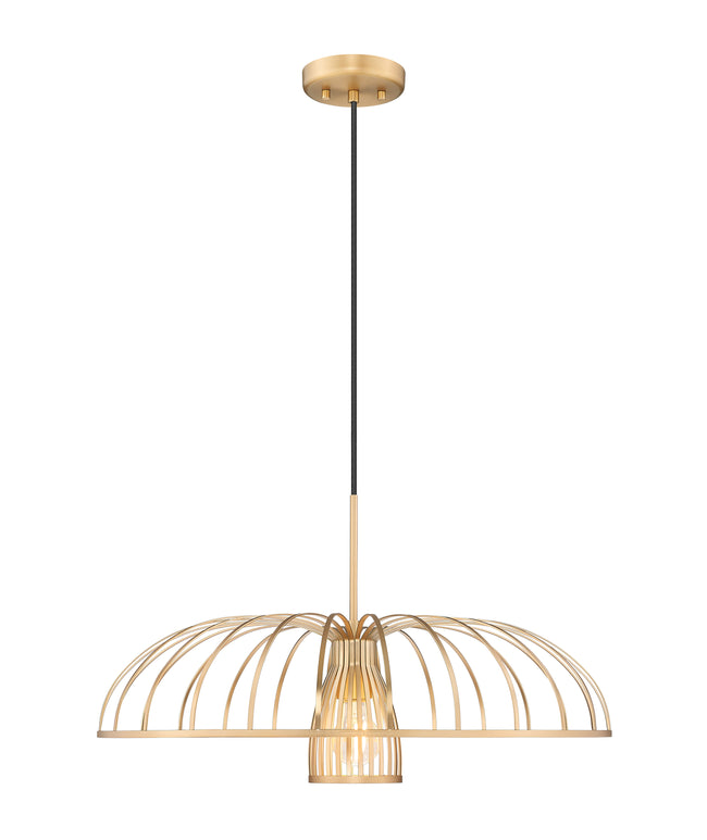 623P24-MGLD - Valencia 1 Light 24" Pendant - Modern Gold