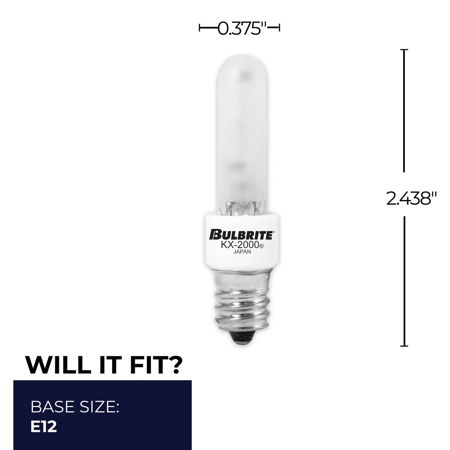 473041 - Dimmable Frost T3 Krypton/Xenon Candelabra Light Bulb - 40 Watt - 2700K - 4 Pack