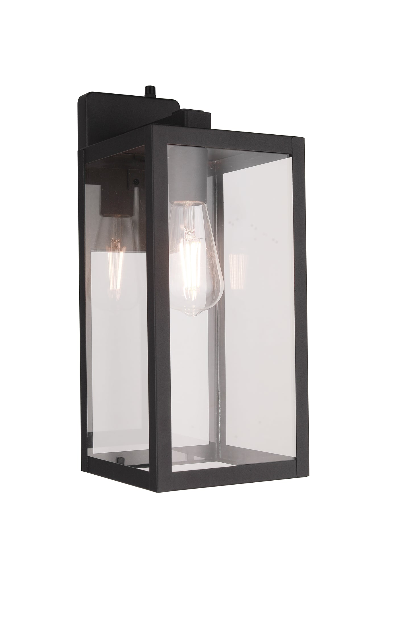 ZA7114-TB-PC - Harris 1 Light 16" High Outdoor Wall Lantern - Textured Black