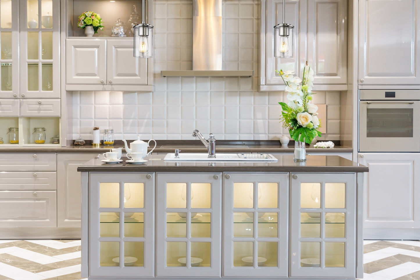 742MP-BN - Thayer 1 Light 5" Pendant - Brushed Nickel