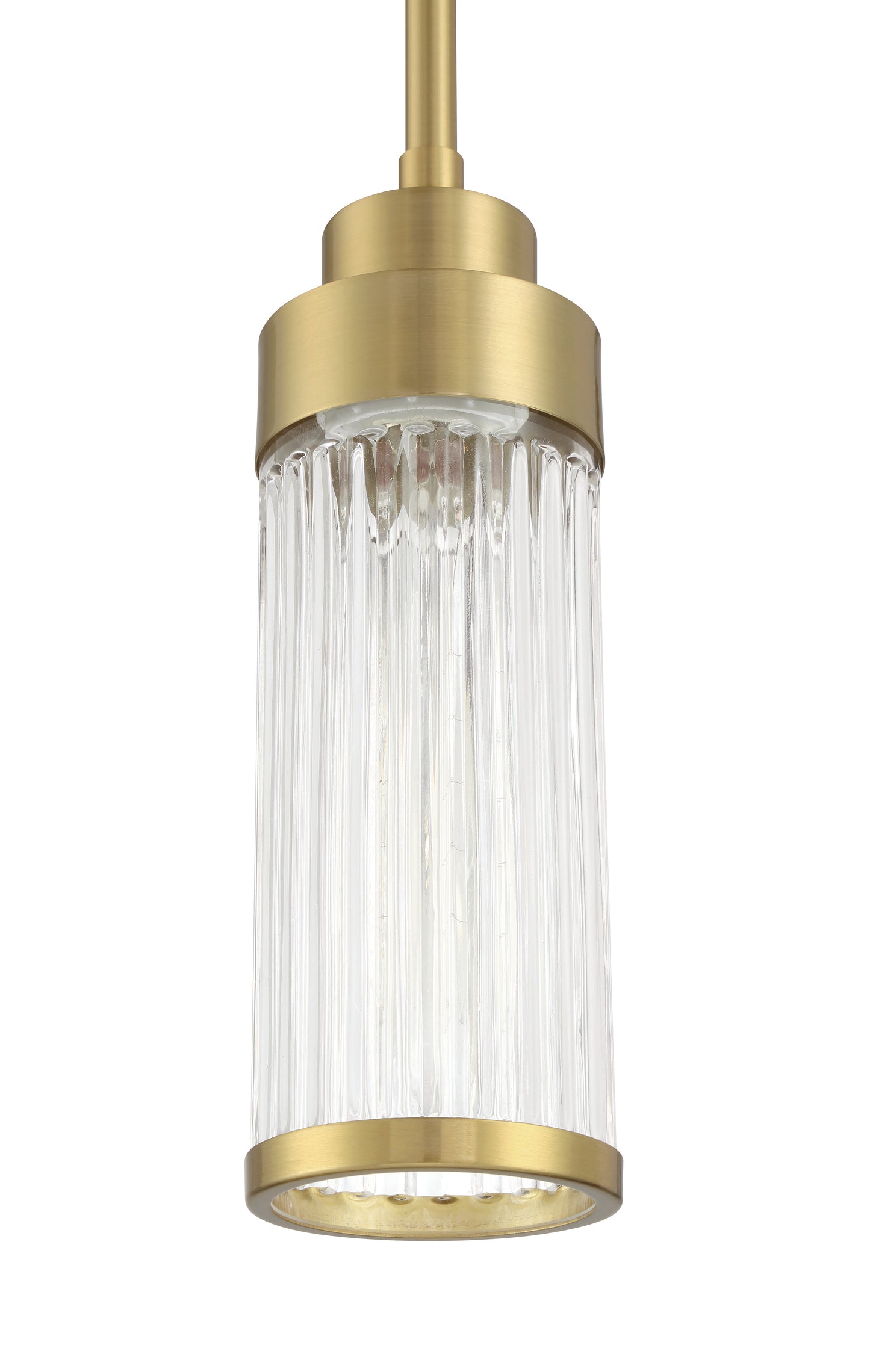 60191-SB - Whittley 1 Light 5" Wide Mini Pendant - Satin Brass
