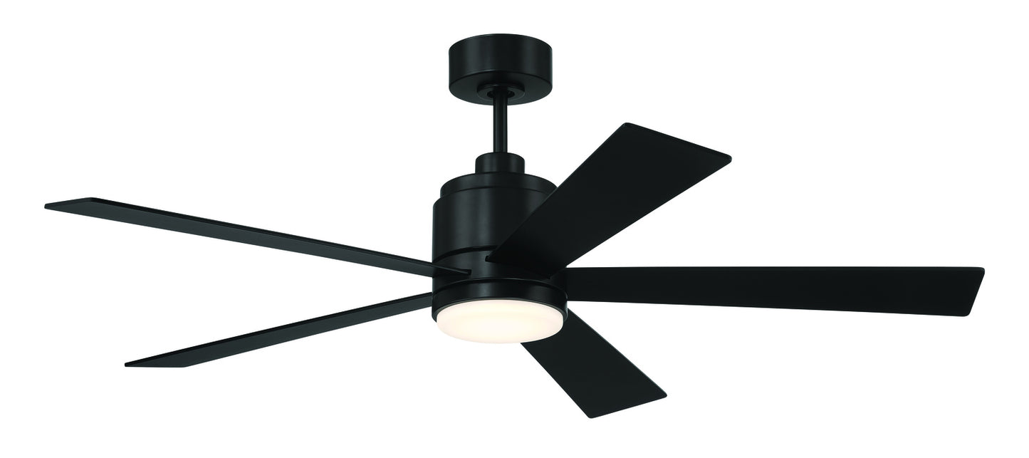 MCY52FB5 - McCoy 52 5 Blade 52" 5 Blade Ceiling Fan with Light Kit - Flat Black