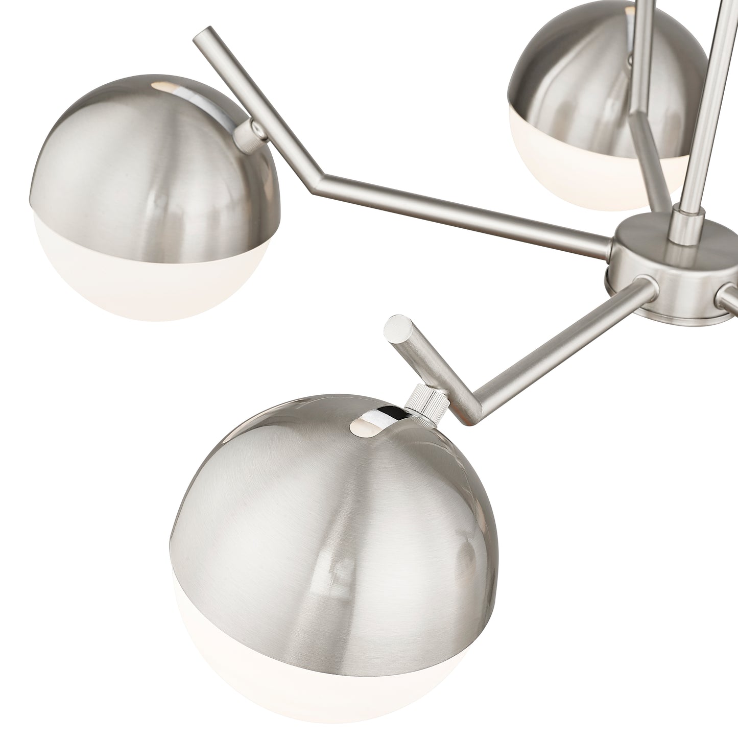 7517-5BN - Realm Sphere 5 Light 32" Chandelier - Brushed Nickel