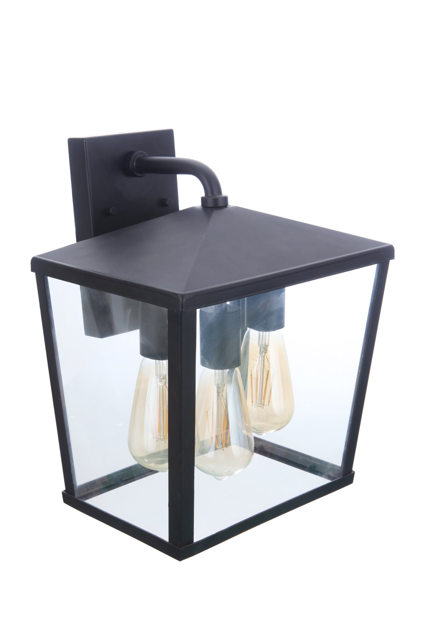 ZA4624-MN - Olsen 3 Light 13.38" High Outdoor Wall Lantern - Midnight