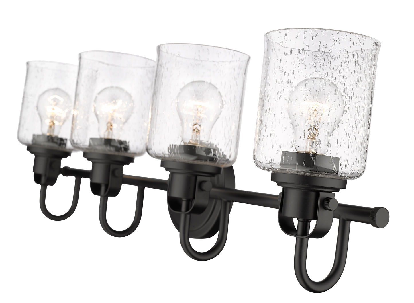 340-4V-MB - Kinsley 4 Light 28" Vanity - Matte Black