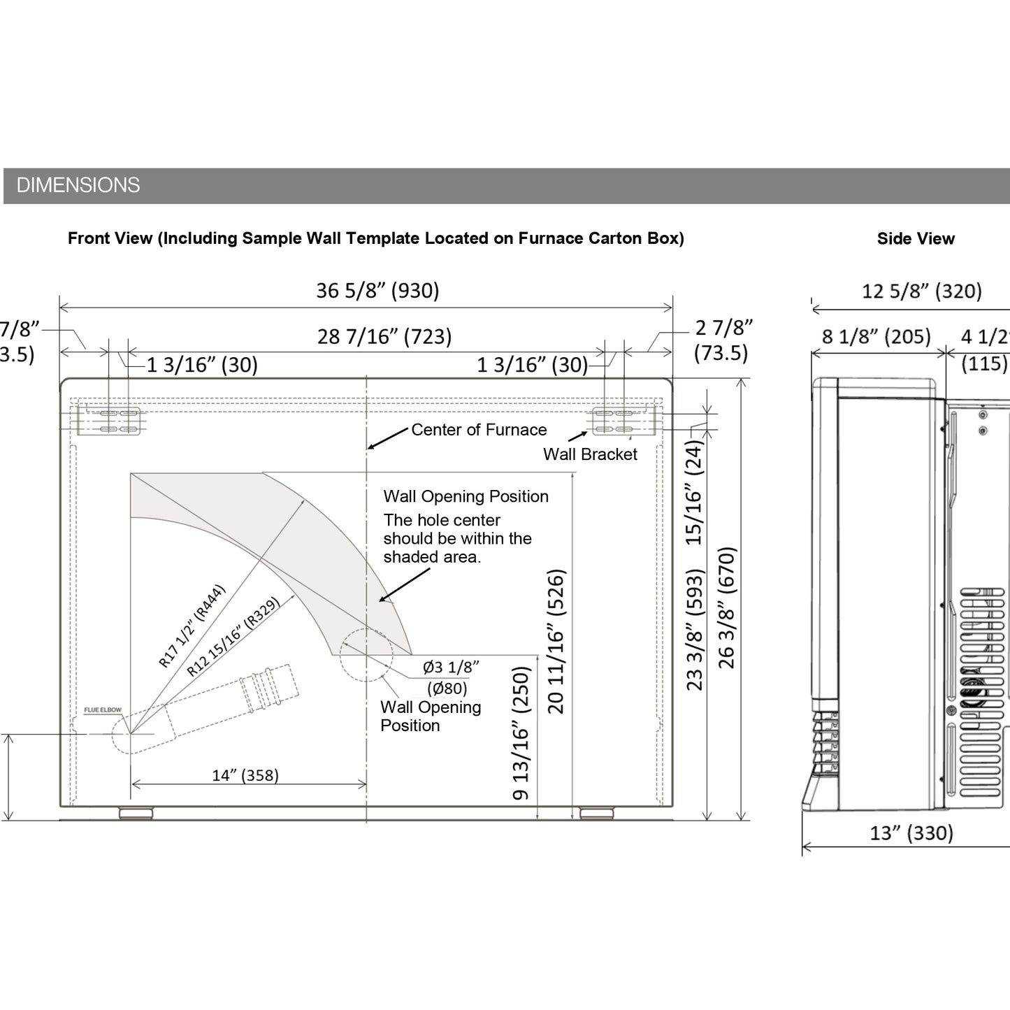 EX38DTN - EnergySaver Direct Vent Wall Furnace - NG - 38,500 BTU