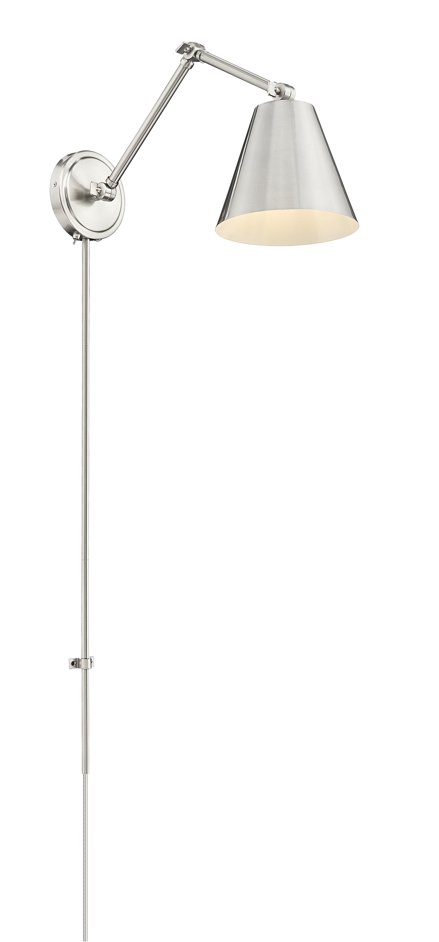 347S-BN - Regent 1 Light Wall 8" Sconce - Brushed Nickel