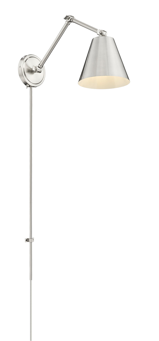 347S-BN - Regent 1 Light Wall 8" Sconce - Brushed Nickel