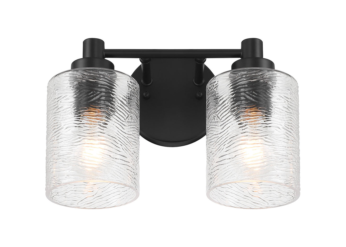 60202-FB - Lyndsey 2 Light 12.38" Wide Vanity Light - Flat Black
