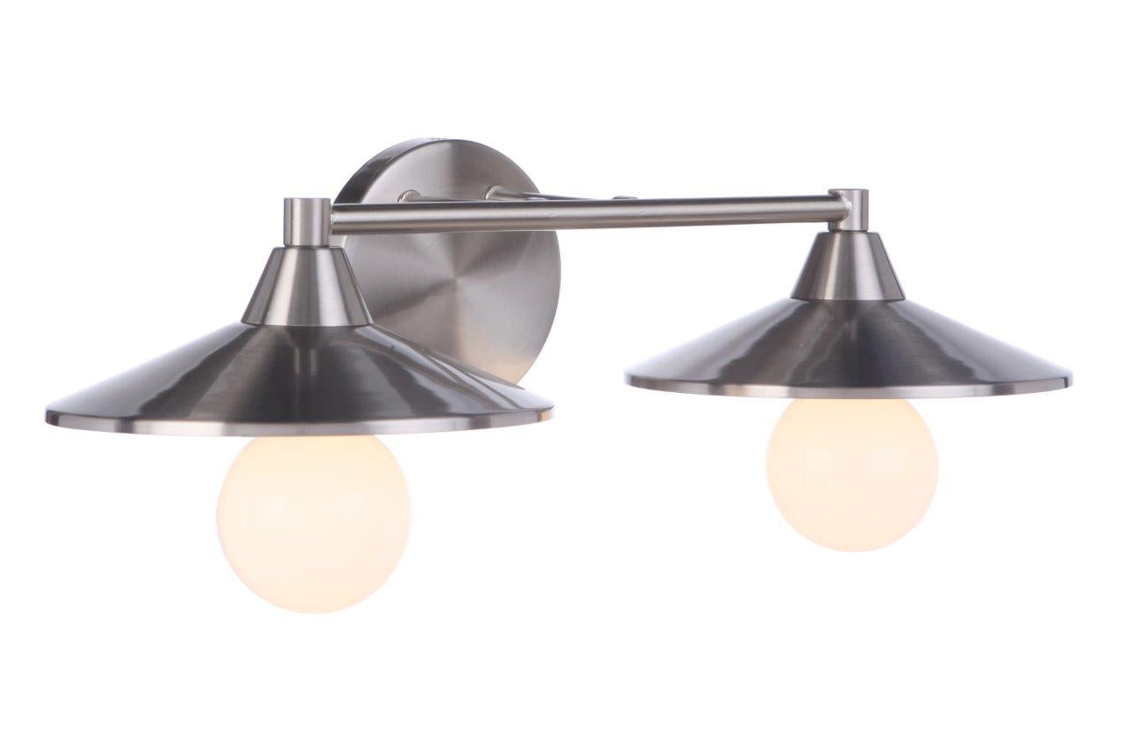12519BNK2 - Isaac 2 Light 19" Wide Vanity Light - Brushed Nickel
