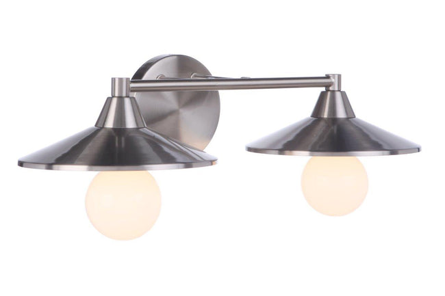 12519BNK2 - Isaac 2 Light 19" Wide Vanity Light - Brushed Nickel