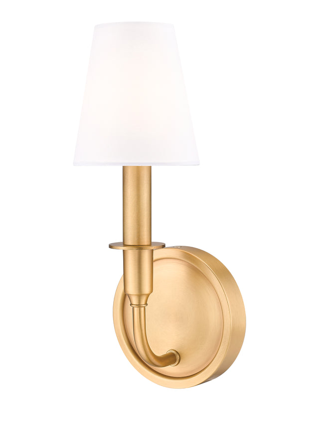 3049-1S-RB - Tova 1 Light Wall 13" Sconce - Rubbed Brass