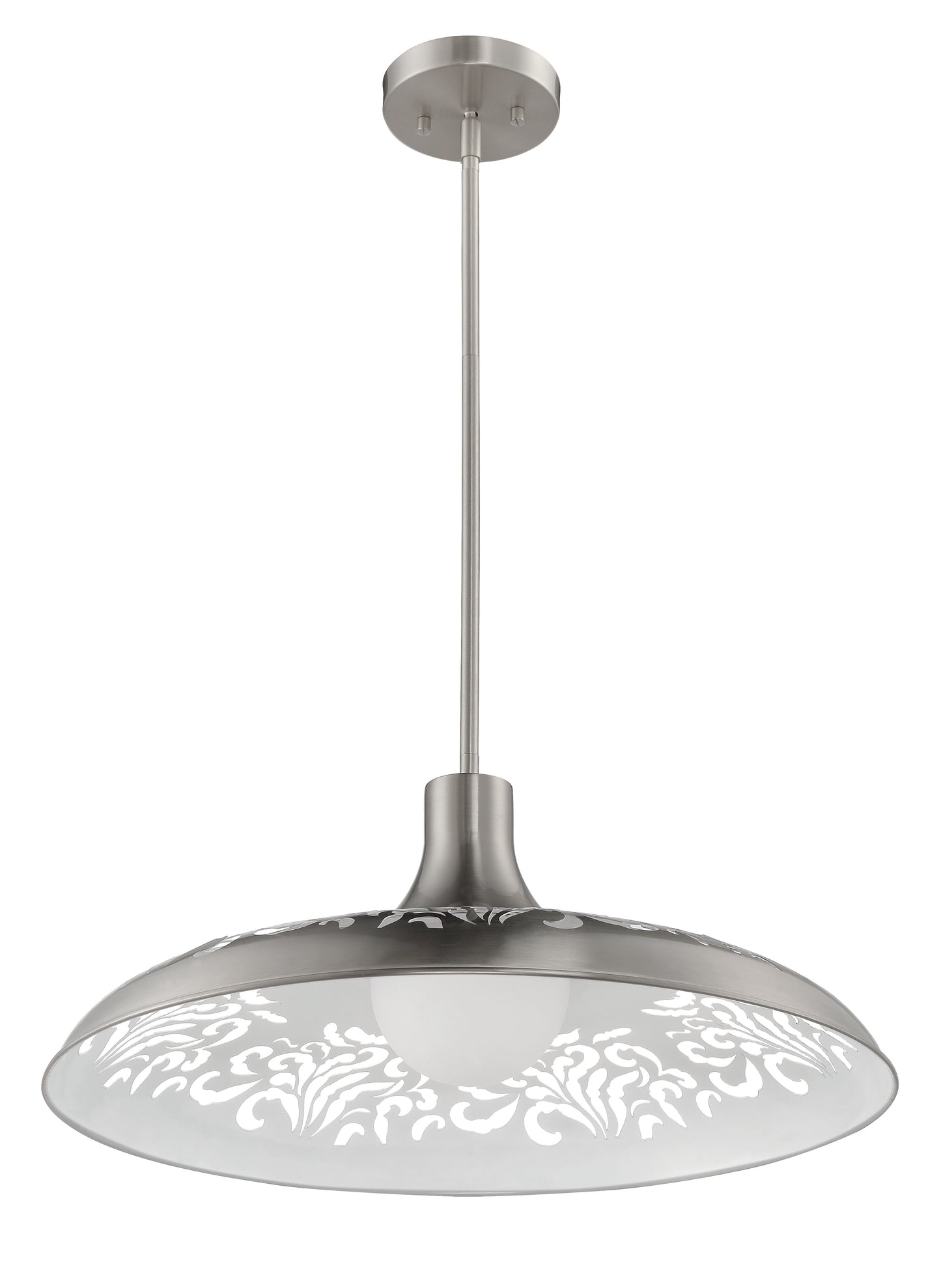 P965BNK1 - 1 Light 21" Wide Pendant - Brushed Nickel