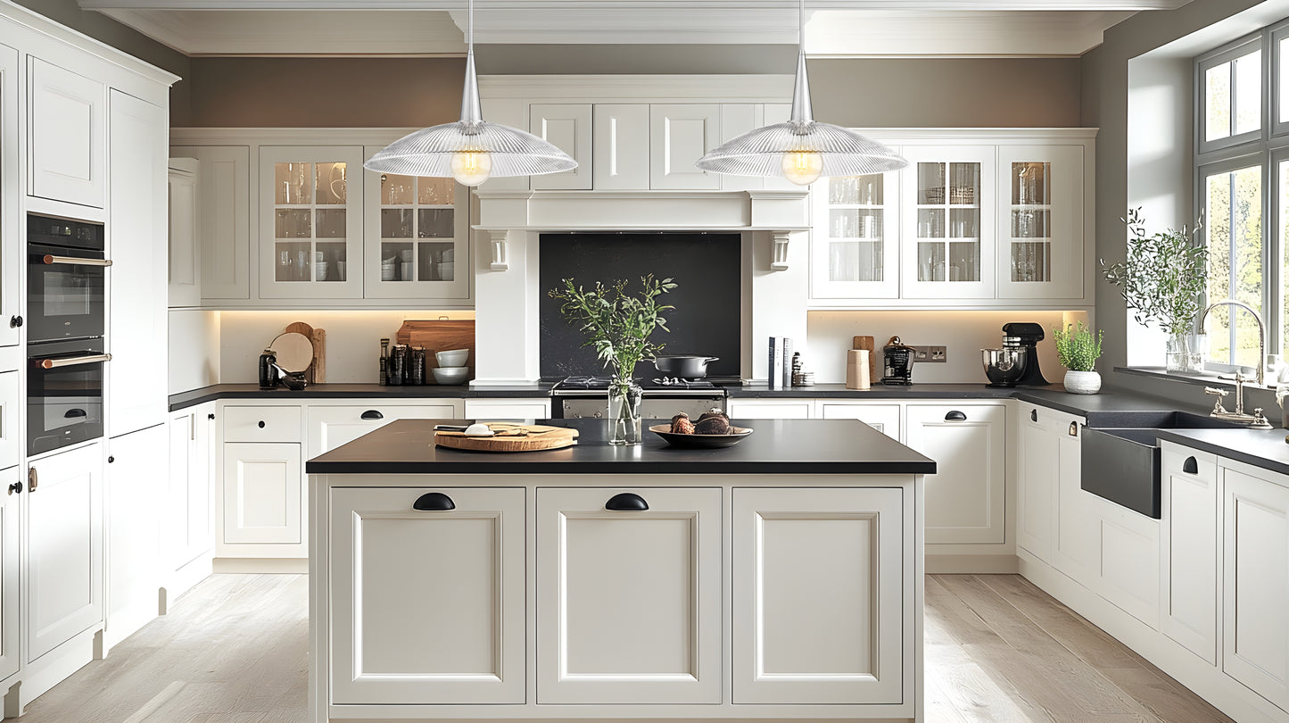 3051P24-BN - Lunelle 1 Light 24" Pendant - Brushed Nickel