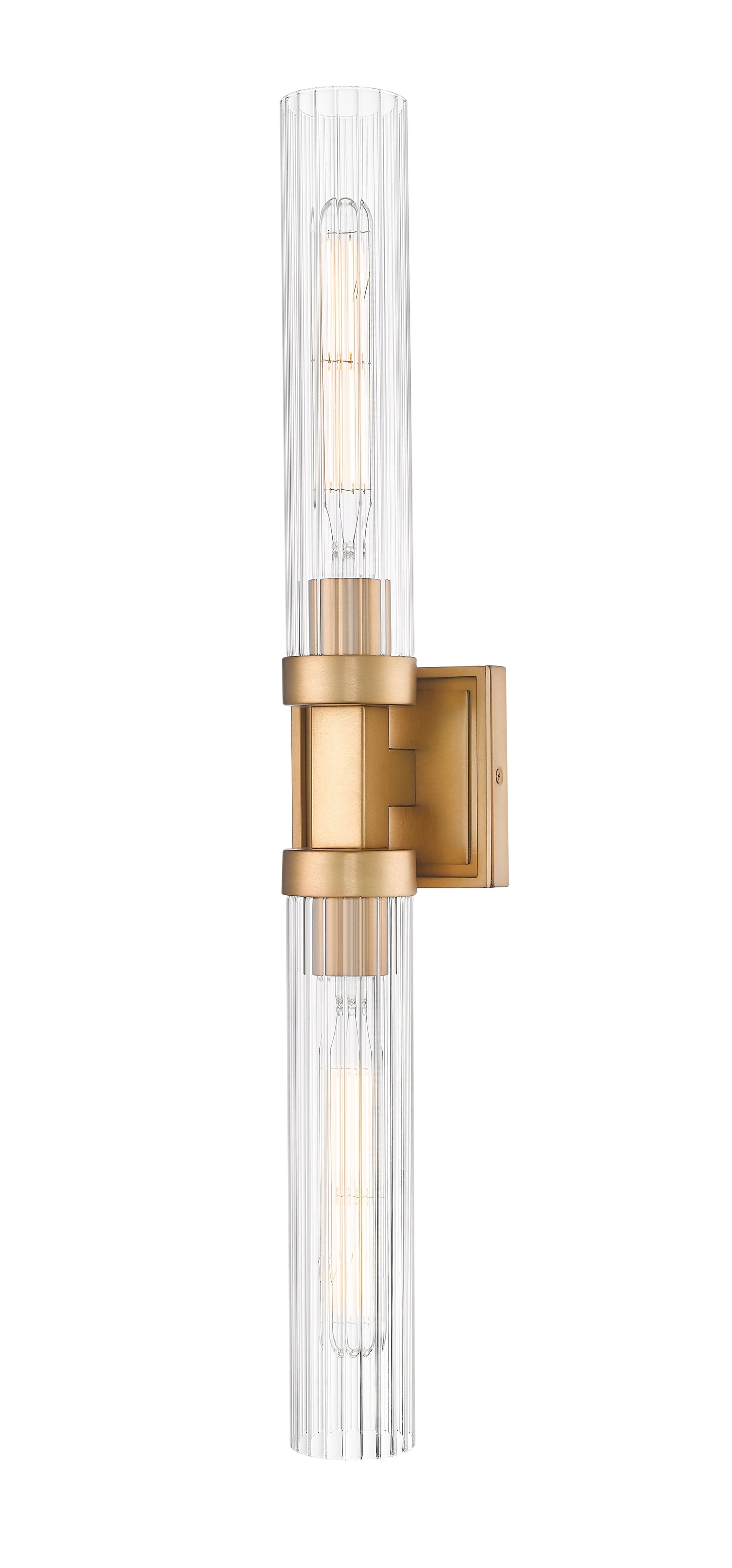 740-2W-RB - Beau 2 Light Wall 27" Sconce - Rubbed Brass