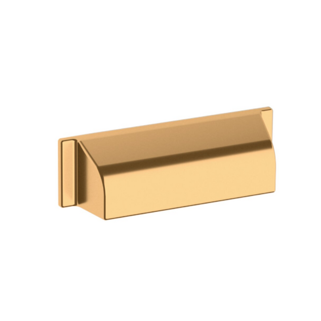 4421031 - 4" Centers - Transitional Cup Pull - Unlacquered Brass