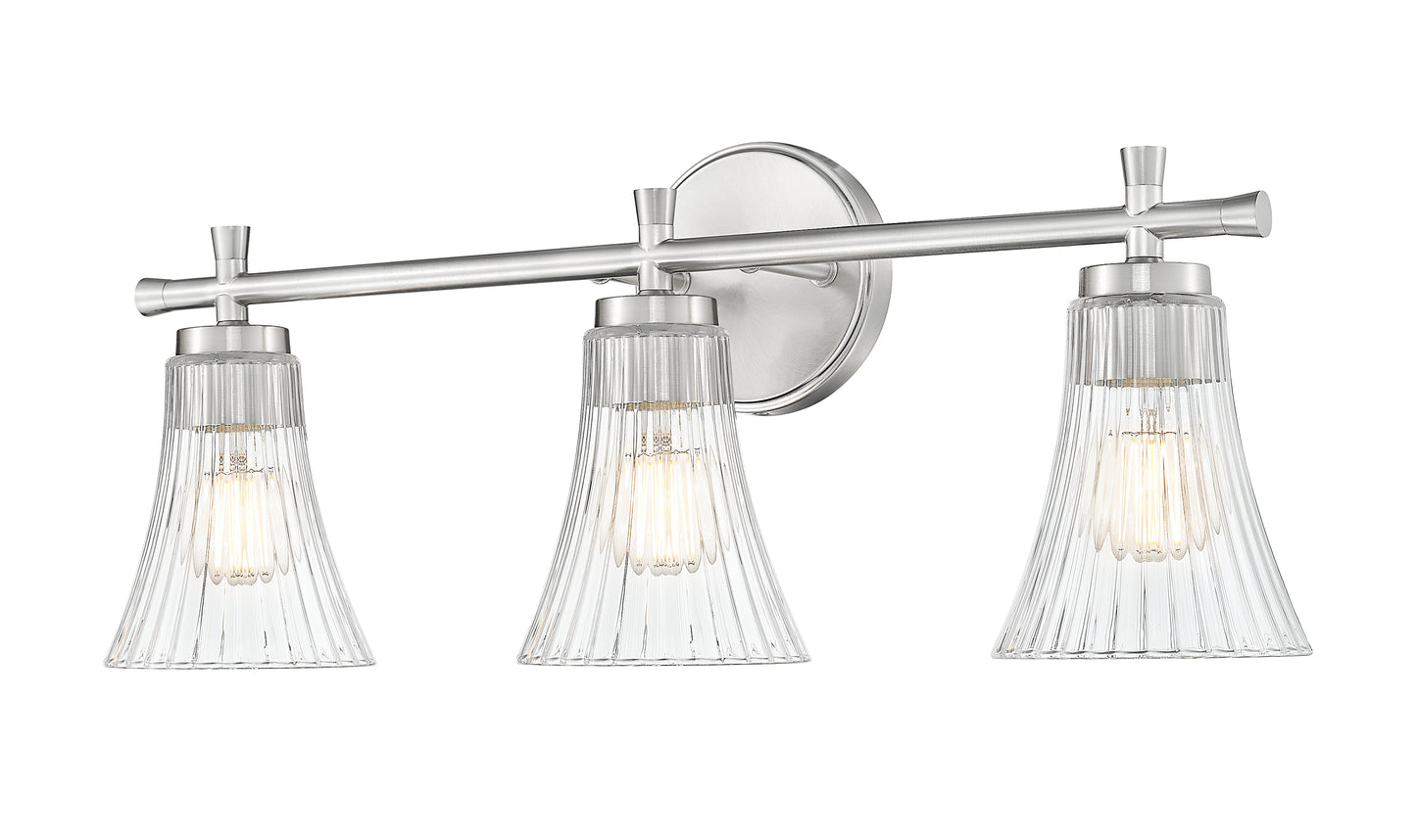 7519-3V-BN - Belle 3 Light 24" Vanity - Brushed Nickel