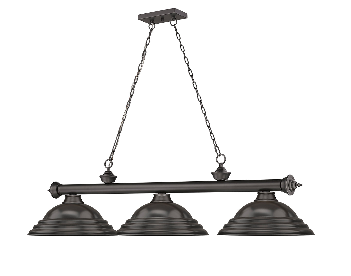 2306-3BRZ-SBRZ - Cordon 3 Light 58" Billiard - Bronze