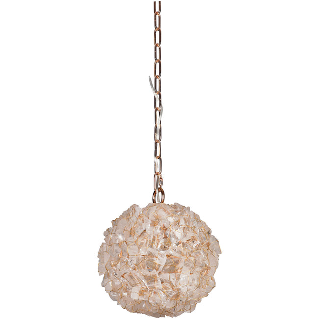 48490-GLD - Roxx 1 Light 9.25" Wide Mini Pendant - Gilded