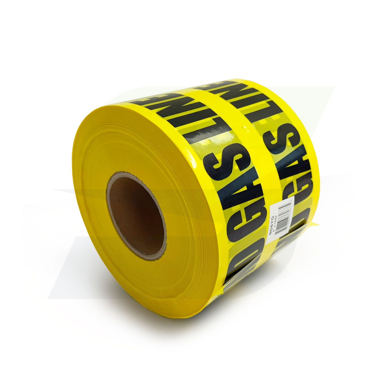6" x 1000' Non-Detectable Underground Marking Tape - Caution Gas Line Below
