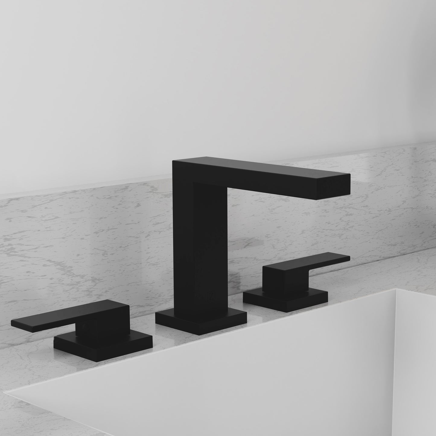 RBCN3-BF-MB - Rubicon Modern Widespread Bath Faucet in Matte Black