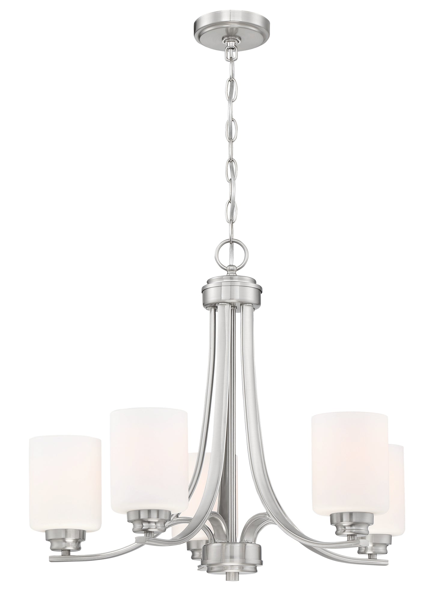 50525-BNK-WG - Bolden 5 Light 24" Wide Chandelier - Brushed Nickel