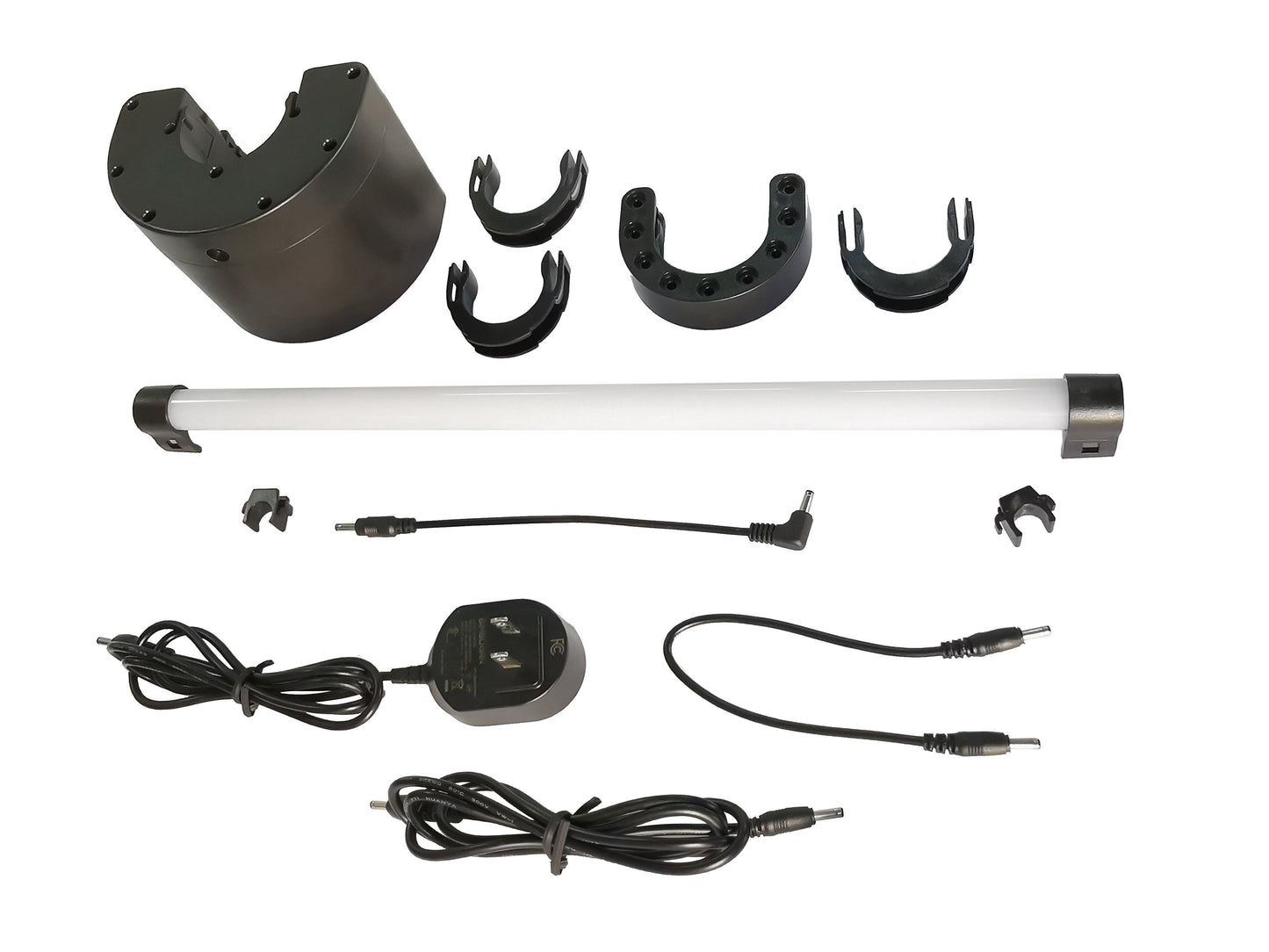 UML-LED-FB-4L - Umbrella Lights 4 Light Umbrella Light Set - Flat Black