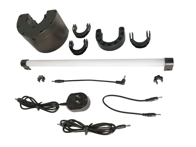 UML-LED-FB-4L - Umbrella Lights 4 Light Umbrella Light Set - Flat Black