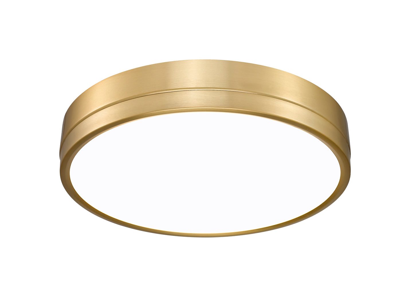 1006F16-MGLD-LED - Algar 1 Light Flush 16" Mount - Modern Gold