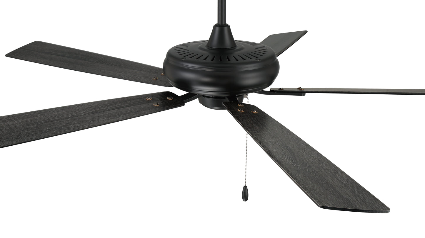 ECF60FB5-FBGW - Eos 60" 5-blade ceiling fan with no light kit 60" 5 Blade Ceiling Fan with Light Kit - Flat Black