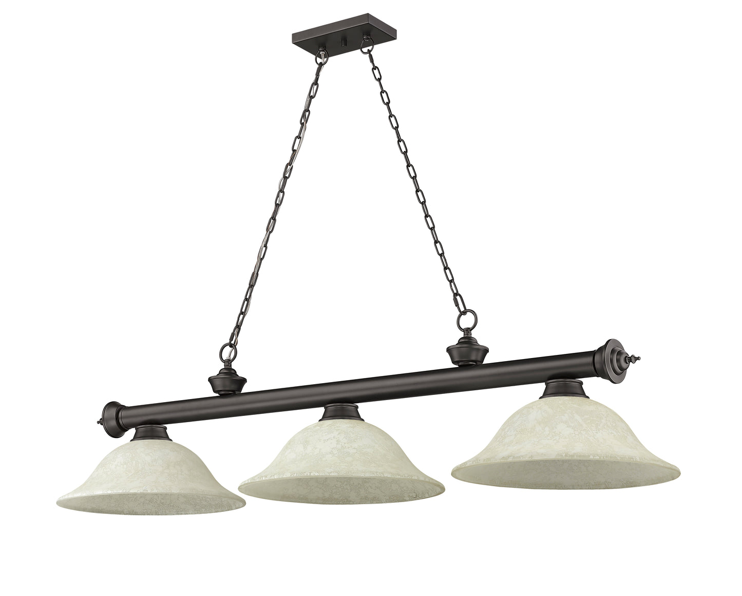 2306-3BRZ-GM16 - Cordon 3 Light 58" Billiard - Bronze