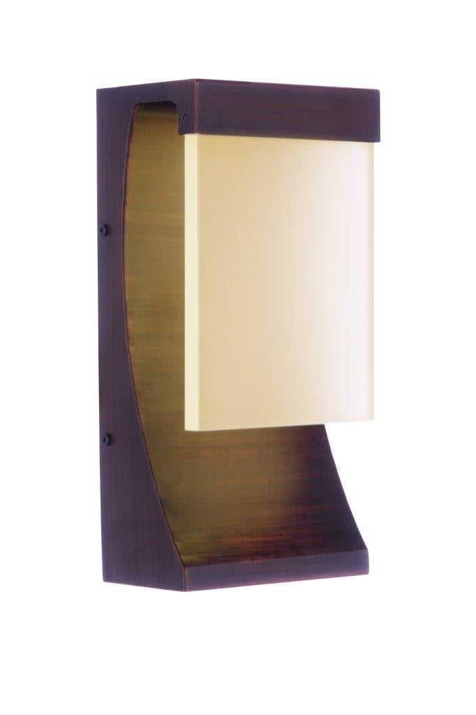 ZA5804-ABZ-LED - Vault 1 Light 12" High Outdoor Wall Lantern - Aged Bronze Brushed
