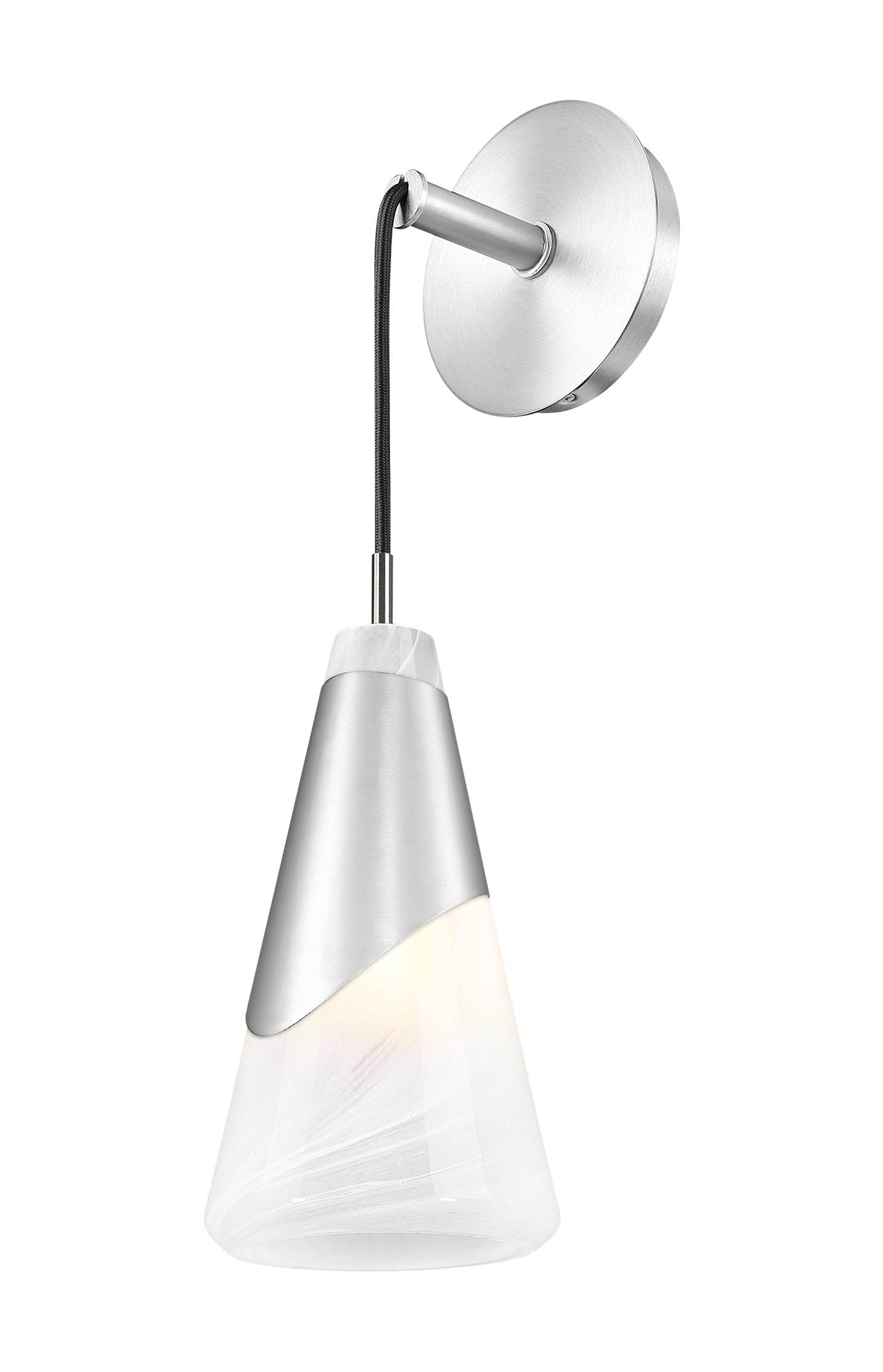 828-1S-BN - Aimie 1 Light Wall 20" Sconce - Brushed Nickel