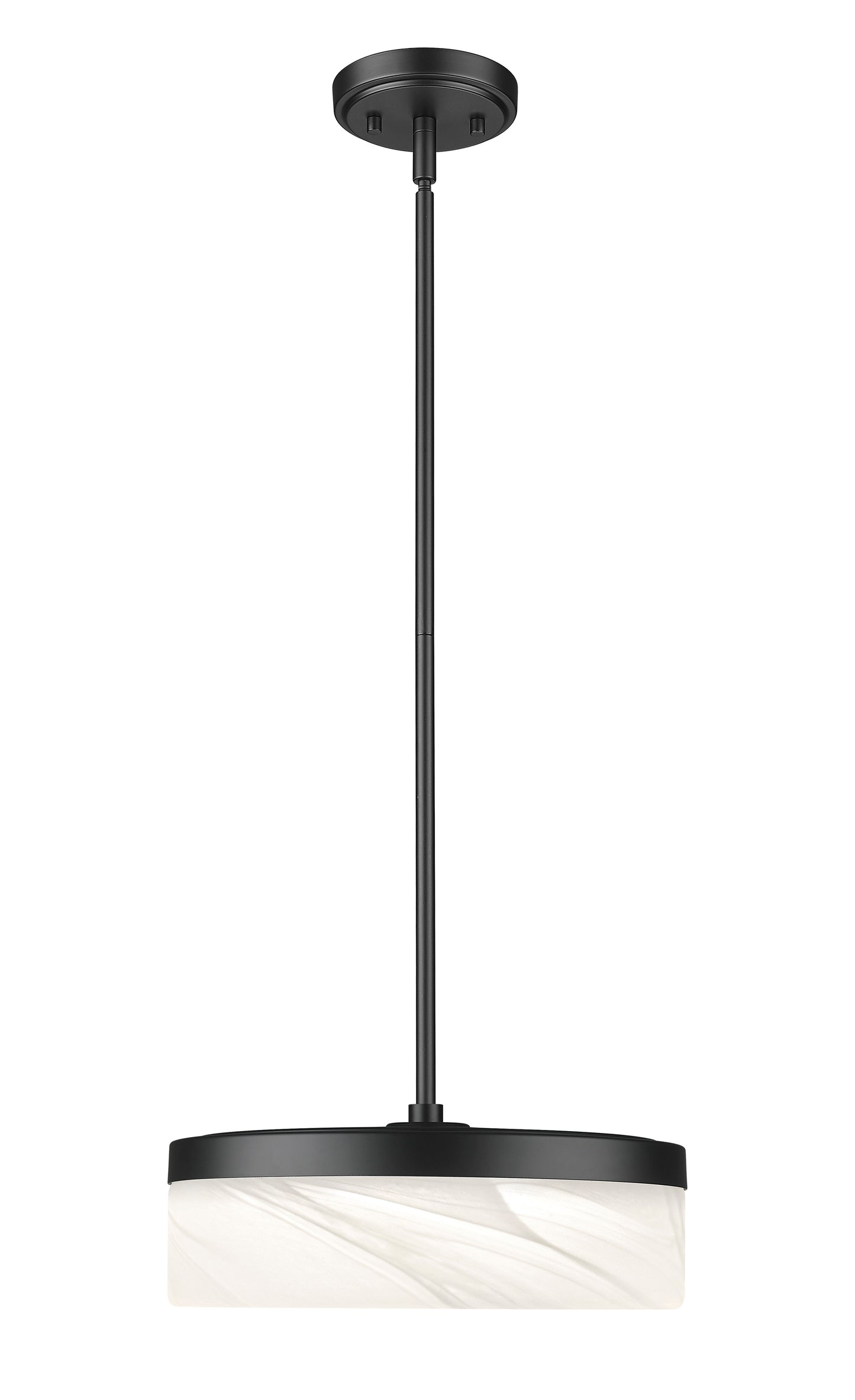 827P13-MB-LED - Renaud 1 Light 13" Pendant - Matte Black