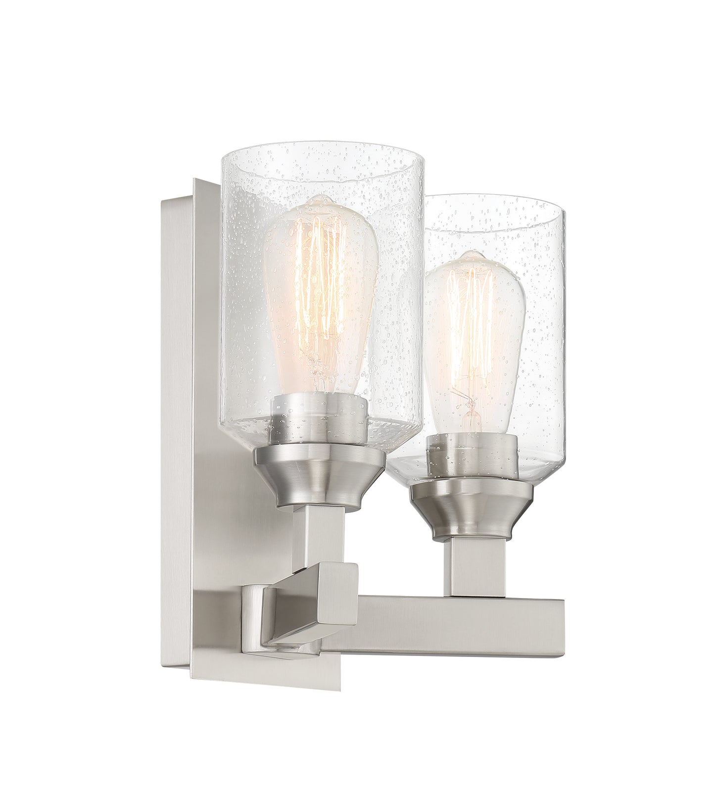 53162-BNK - Chicago 2 Light 10" High Wall Sconce - Brushed Nickel
