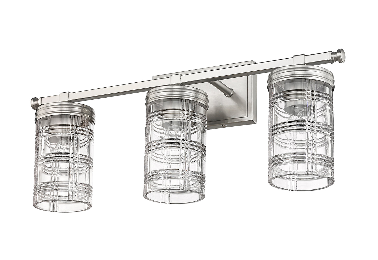 344-3V-BN - Archer 3 Light 25" Vanity - Brushed Nickel