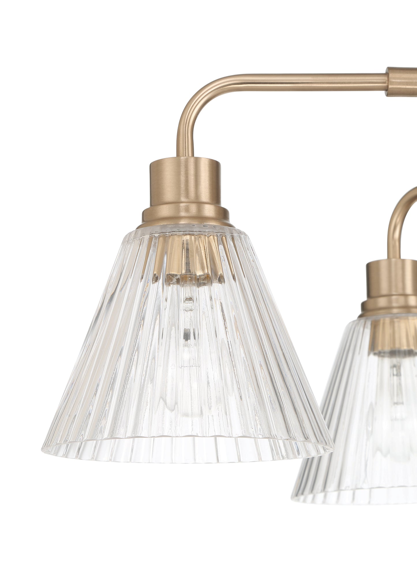 61126-CPZ - Pleated 6 Light 35" Wide Chandelier - Premium Bronze