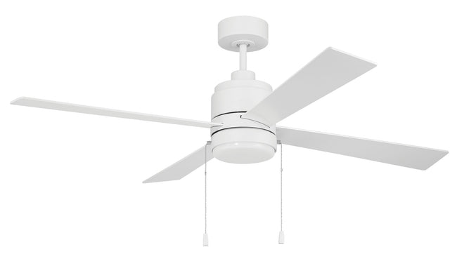 MCY52W4-PC - McCoy 52 4 Blade with Pull Chains 52" 4 Blade Ceiling Fan with Light Kit - White