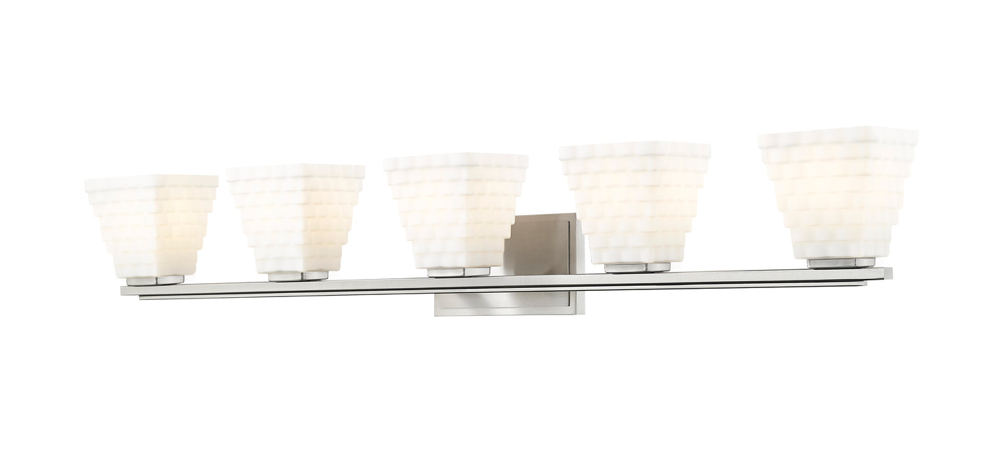 7514-5V-BN - Annalise 5 Light 42" Vanity - Brushed Nickel