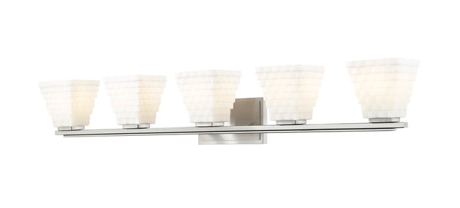 7514-5V-BN - Annalise 5 Light 42" Vanity - Brushed Nickel