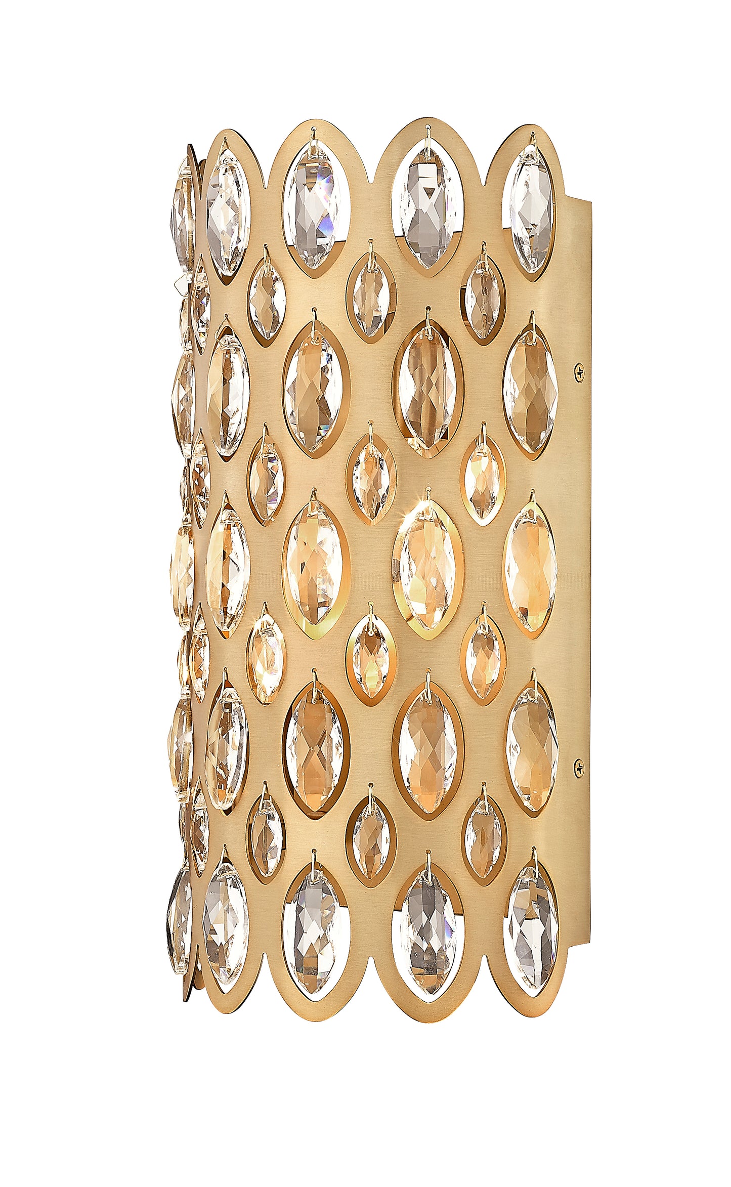 822-2S-HB - Dealey 2 Light Wall 14" Sconce - Heirloom Brass