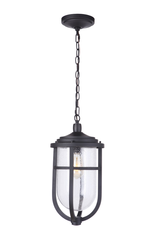 ZA4721-MN - Voyage 1 Light 9.5" Wide Outdoor Pendant - Midnight
