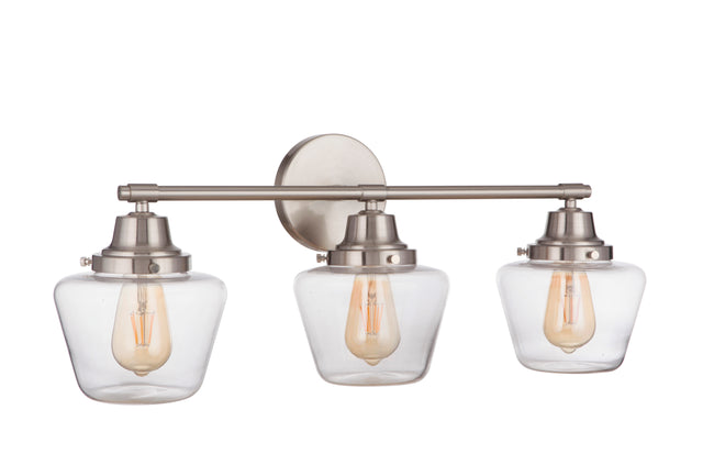 19528BNK3 - Essex 3 Light 28" Wide Vanity Light - Brushed Nickel
