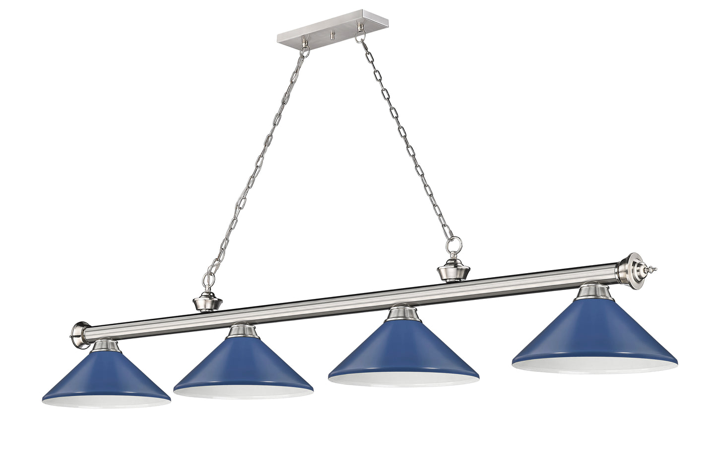 2306-4BN-MNB - Cordon 4 Light 82" Billiard - Brushed Nickel