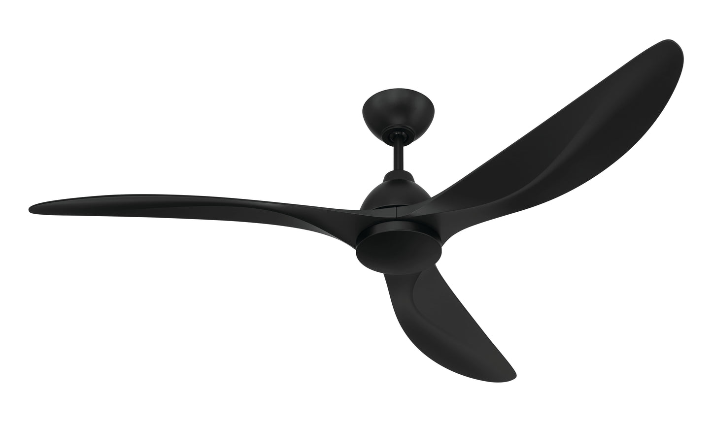 FRZ56FB3 - Frazier 56" 3-blade Indoor/ Outdoor Damp Rated Ceiling Fan 56" 3 Blade Indoor Outdoor Ceiling Fan with Light Kit - Flat Black