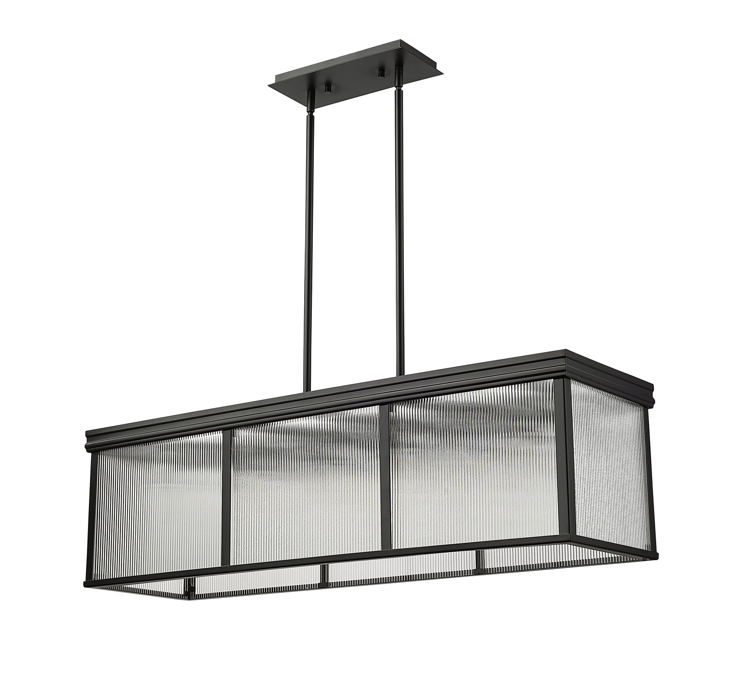 7504-42L-MB - Carnaby 10 Light 12" Pendant - Matte Black
