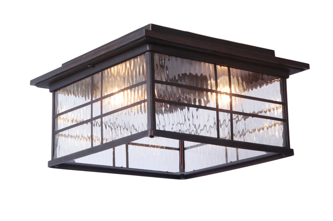 Z7837-ABZ - Dorset 2 Light 13" Wide Flush Mount - Aged Bronze Brushed