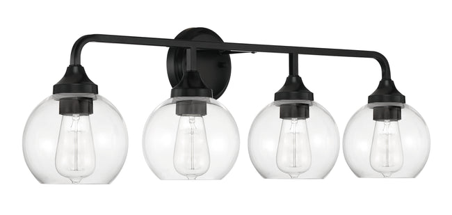 56204-FB - Glenda 4 Light 32" Wide Vanity Light - Flat Black